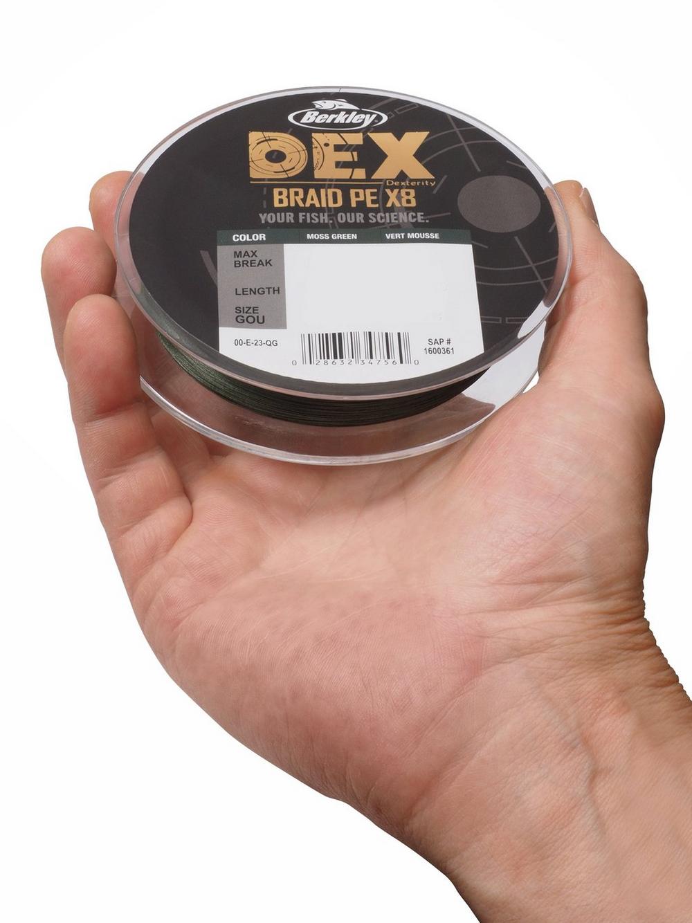 Berkley Dex X8 PE Geflochtene Schnur Moosgrün (300m)