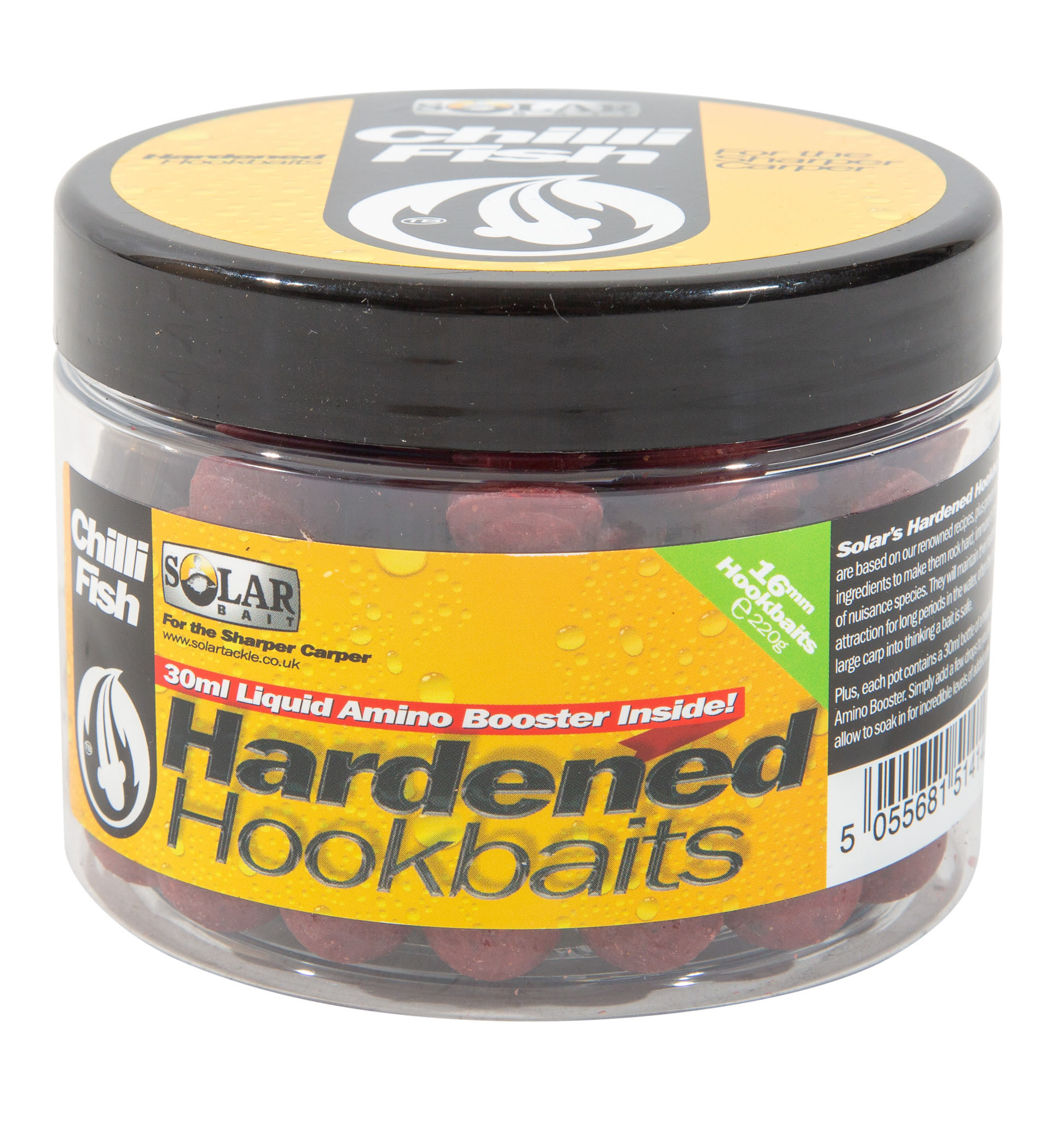 Solar Hardened Hook Baits + Amino Liquid Chilli Fish