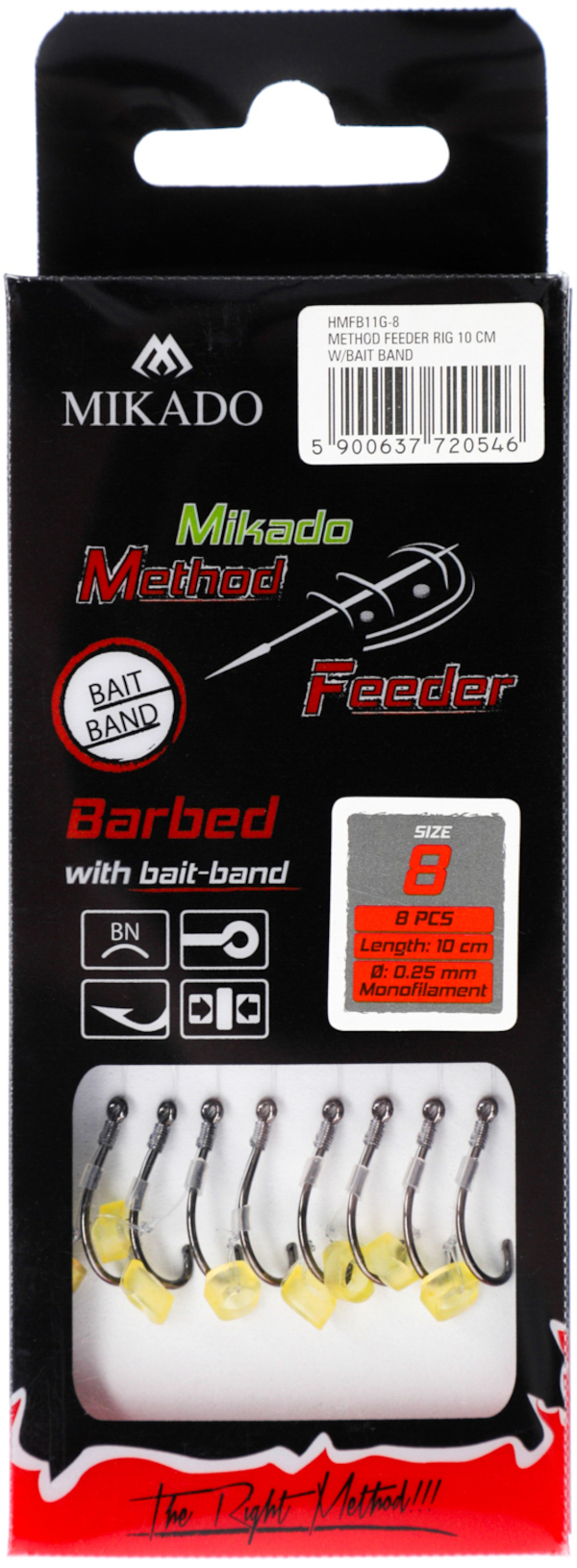 Mikado Method Feeder Rig mit Köderband