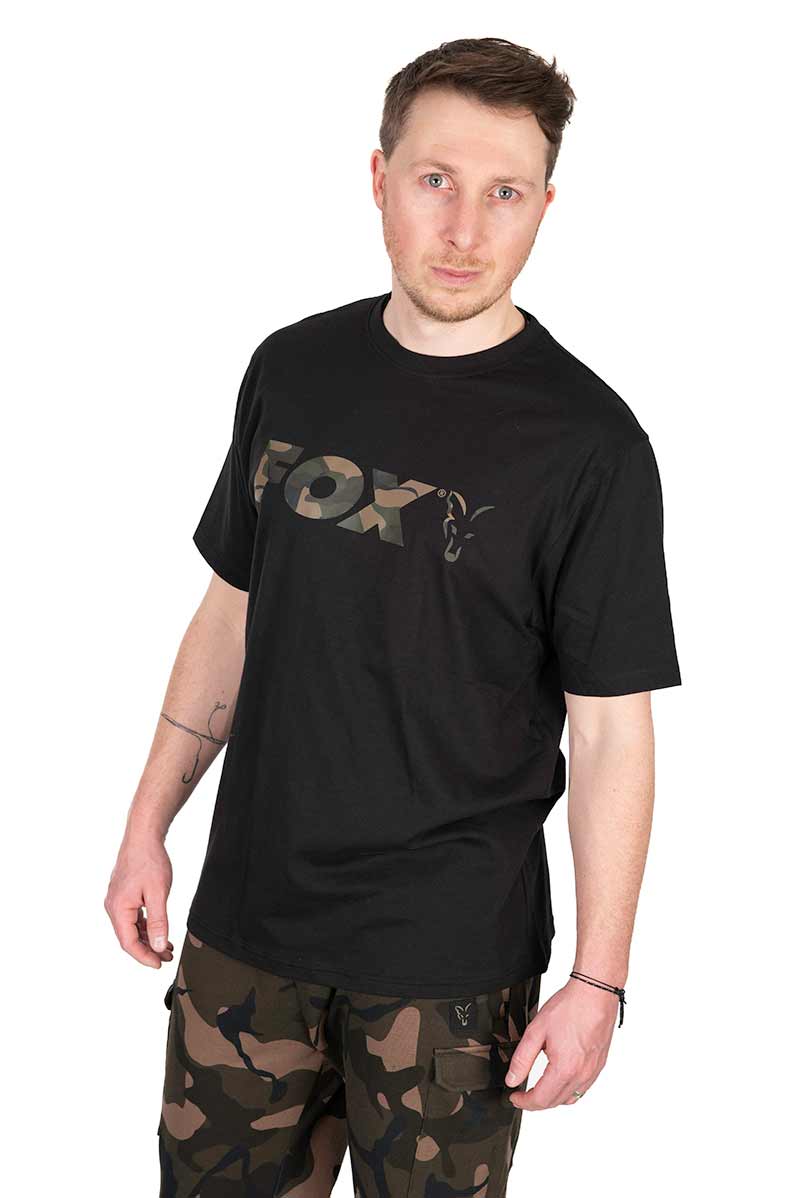 Fox Black Camo Logo T Shirt