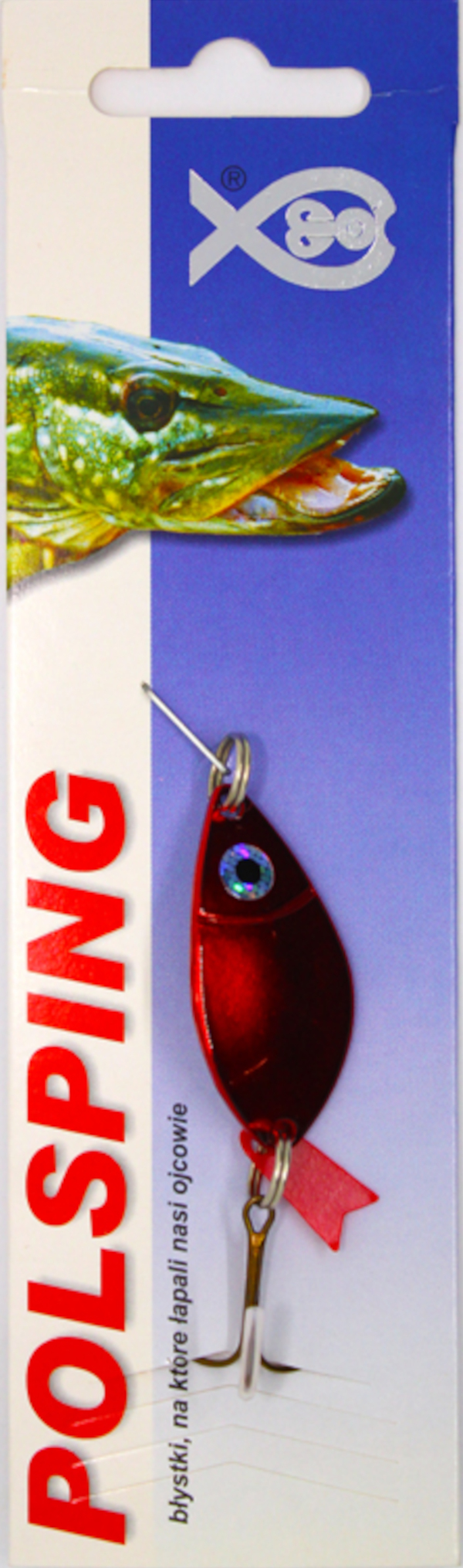 Polsping Alga Blinker - Nickel Red 7cm 9g