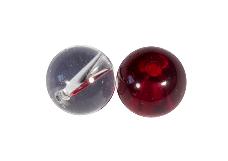 Fox Rage SP 6mm Clear And Red Glass Beads (10 Stück)