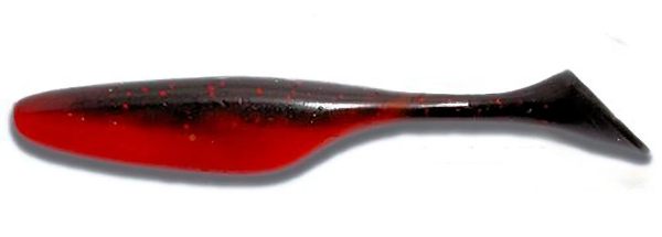 M-War Monkey Shad - Red and Black