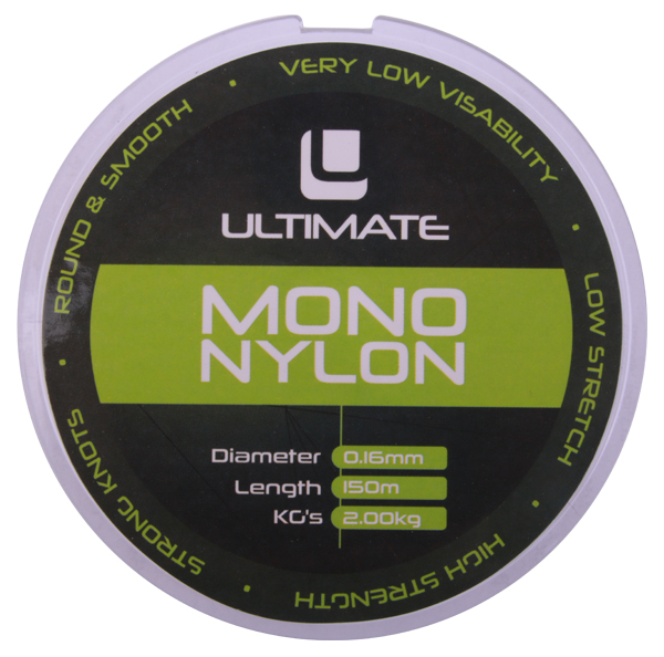 Ultimate Seabass Set, Wolfsbarschrute, Rolle, Schnur und Kunstköder - Ultimate Nylon 0,30mm 5,90kg 150m