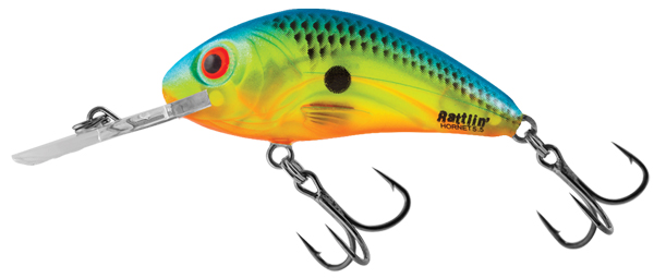 Salmo Rattlin Hornet Floating 5,5cm - Clear Blue Chartreuse UPC