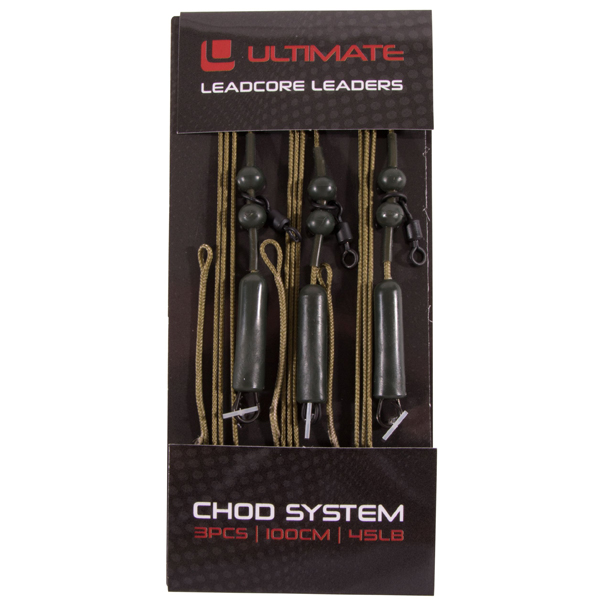 Ultimate Leadcore Karpfenmontage mit Chod System, 3 st
