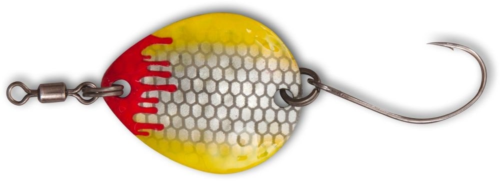 Magic Trout Bloody Blades Blinker 2,1g - Pearl/Yellow