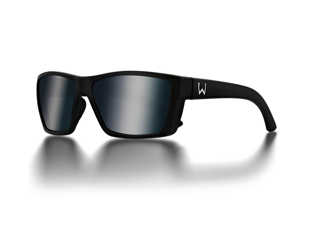 Westin W6 Street 100 Matt/Schwarz Sonnenbrille - LB Smoke LM Silver Flash AR Blue