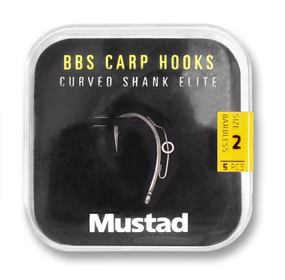 Mustad BBS 30 Carp Hooks Barbless Pack Karpfenhaken (6 Packungen + Multi Box)