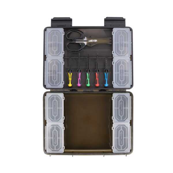 Korum Slim Blox Loaded Tacklebox (Incl. 6 Baiting Tools!)