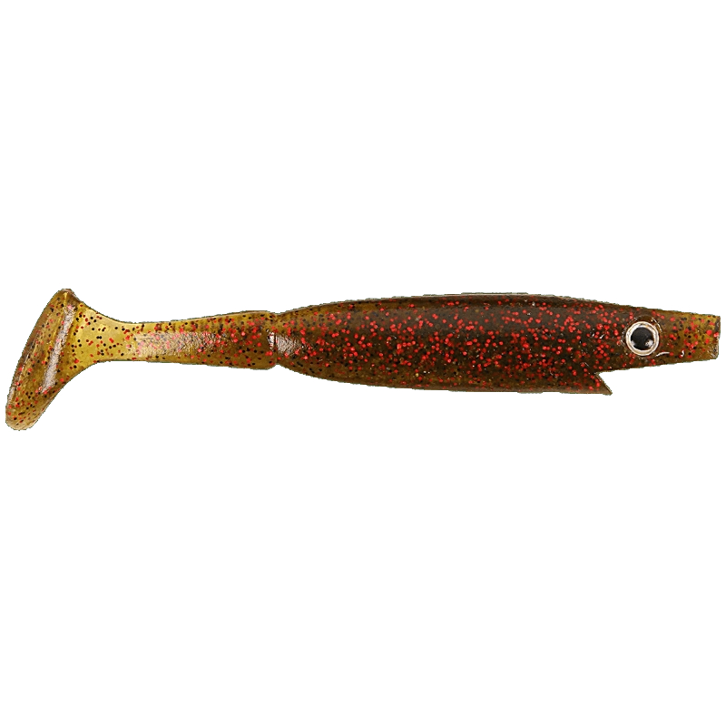 Strike Pro Piglet Shad 10cm 7g (6 Stück) - Watermelon Red Flake