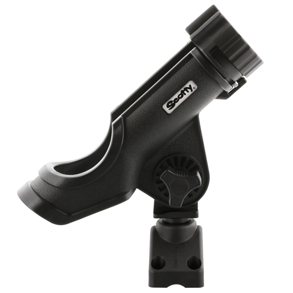 Scotty Powerlock Rod Holder Black W/ 0241 Side/Deck Mount (4 Stück)