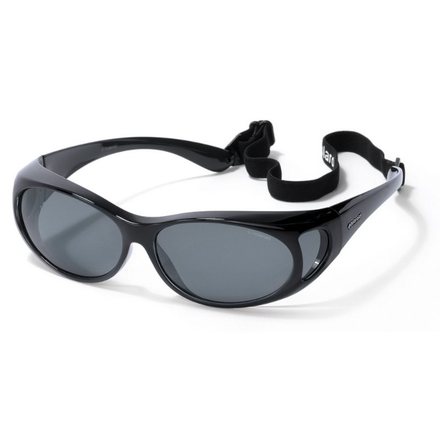 Polaroid Suncover Fitover P8900 Black Sonnenbrille (Grey Lens)