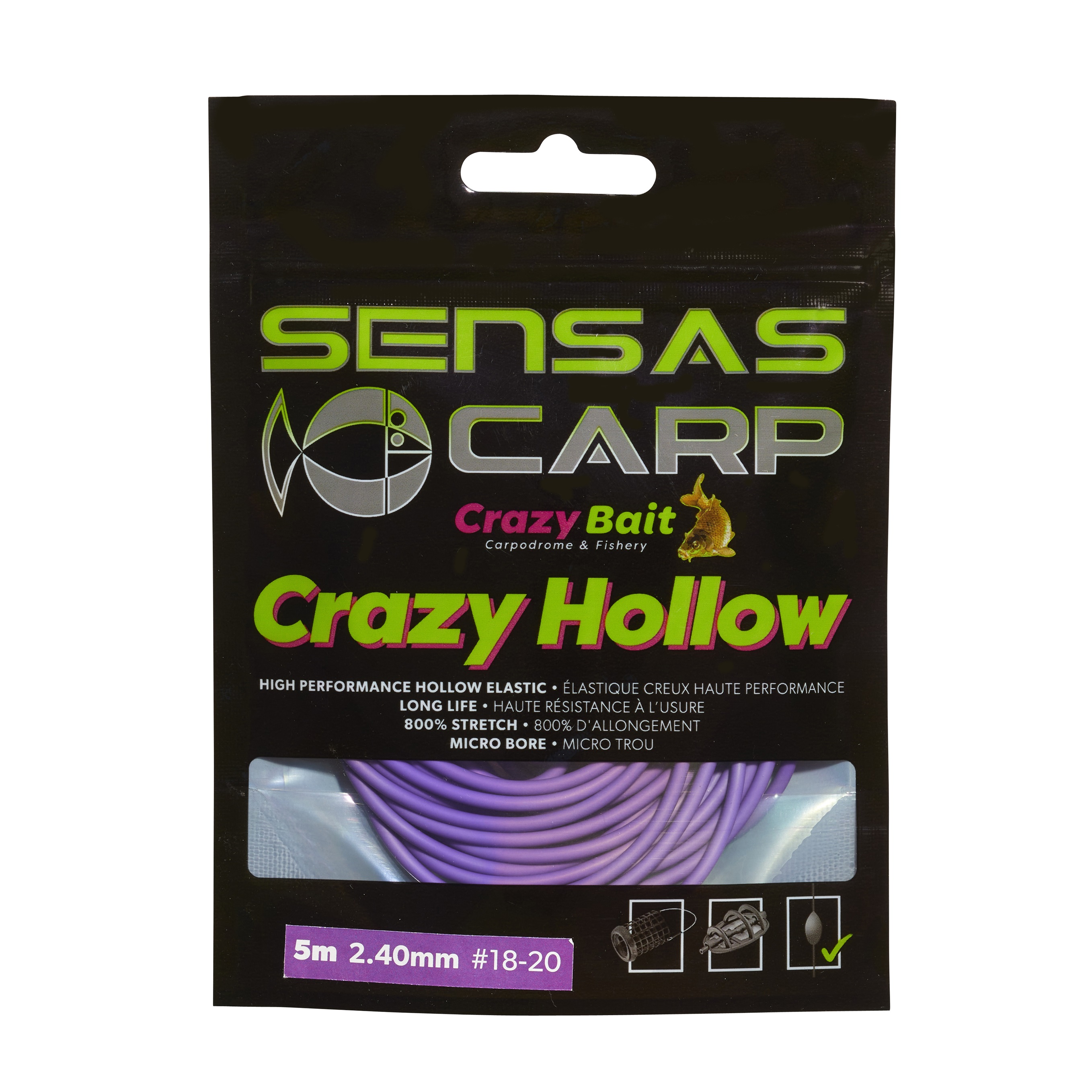 Sensas Crazy Hollow Hohlgummi Soft 800% (5m)
