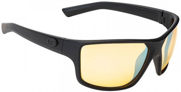 Strike King S11 Optics Sonnenbrille - Clinch Matte Black Frame / Yellow Silver Mirror Glasses