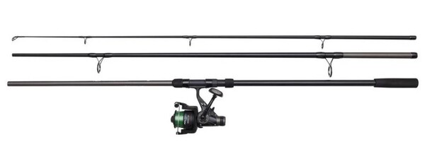 DAM Full Tech Carp Karpfenrute 12ft 3lb (3-Delig) + 6000F Karpfenrolle Combo