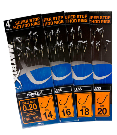 Matrix 4” Super Stop Method Rigs Barbless