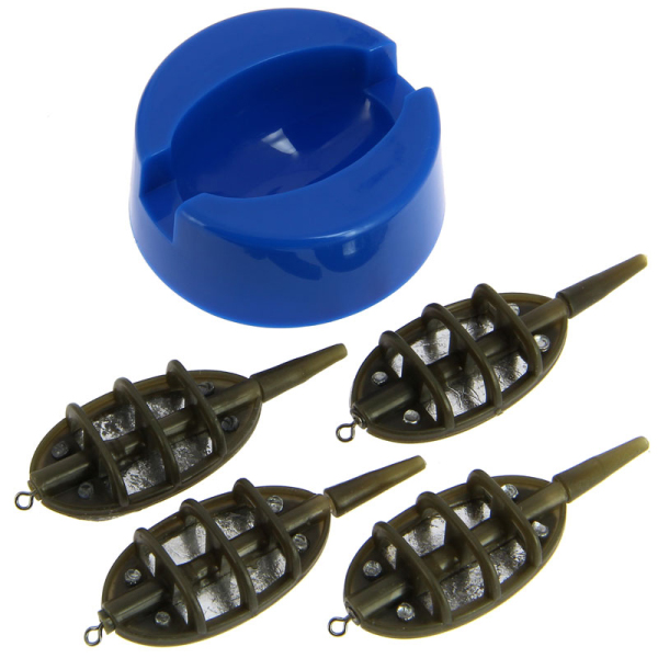 Allround Method Feeder Set mit Ultimate Rute, Shimano Rolle und Zubehör - NGT 4+1 Inline Method Feeder Set