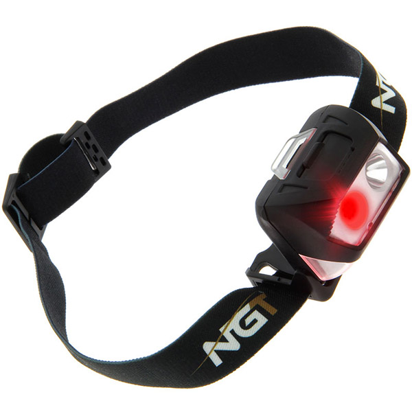 NGT Bivvy Light Large + NGT Dynamic Cree Headlamp - NGT Dynamic Cree Light - USB Rechargable (200 Lumens)