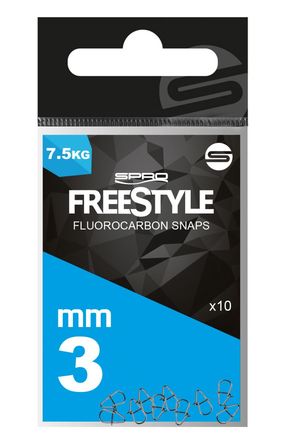 Spro Freestyle Reload Stainless Fluorocarbon Snaps (10 Stück)