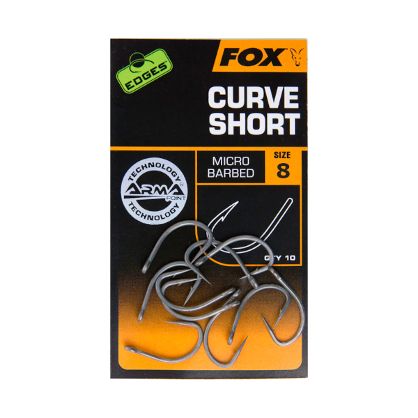 Fox Edges Curve Shank Short Hooks - Fox Edges Curve Shank Short Hakengröße 8