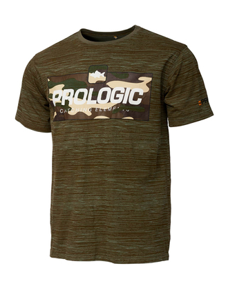 Prologic Bark Print T-Shirt verbrannt olivgrün