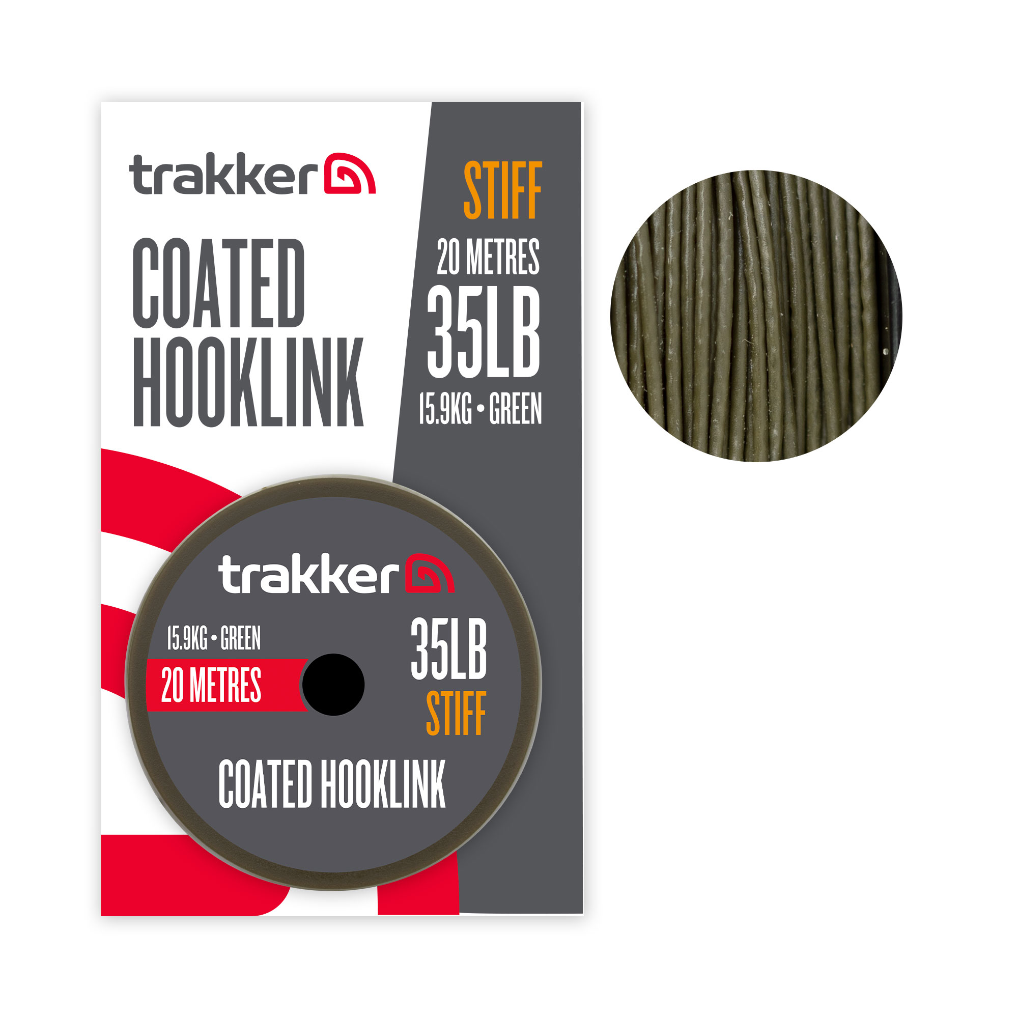 Trakker Stiff Coated Hooklink Vorfachmaterial (20m)