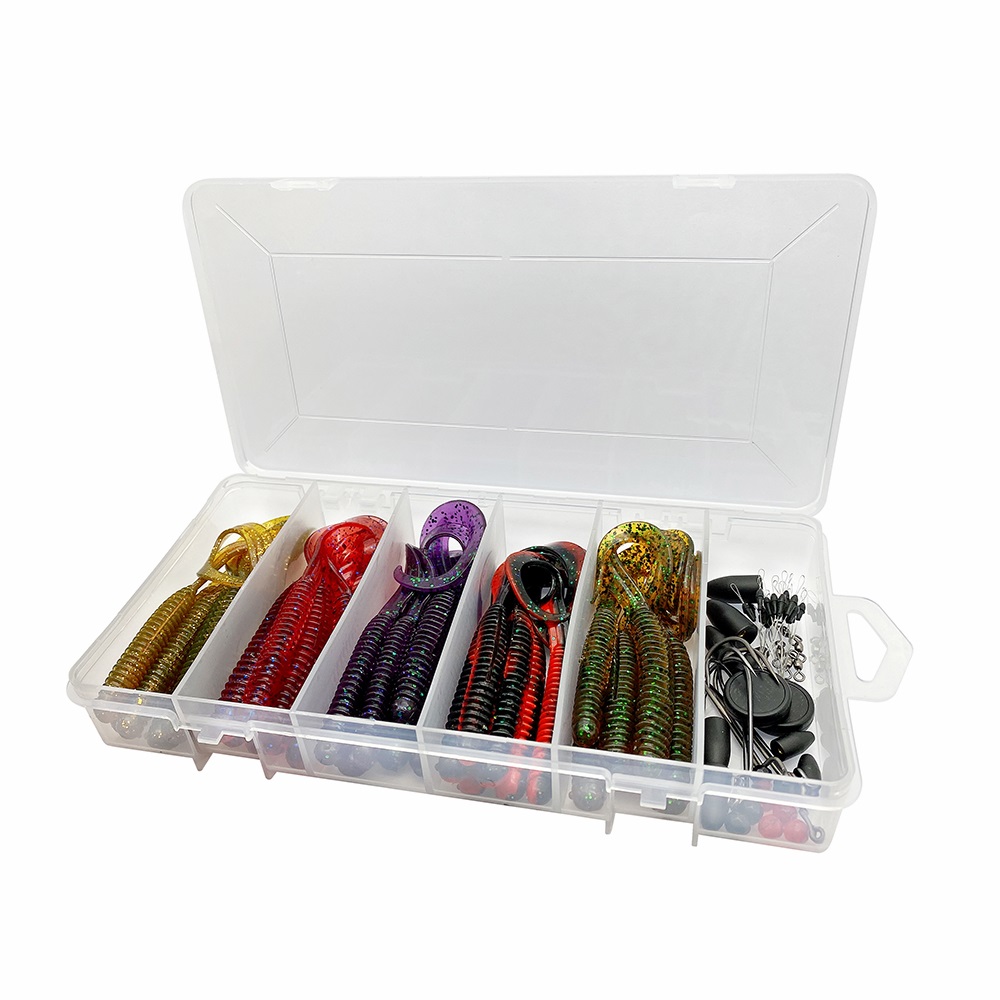 Savage Gear Rib Worm Kit One Size Mix Colors (60 Stück)