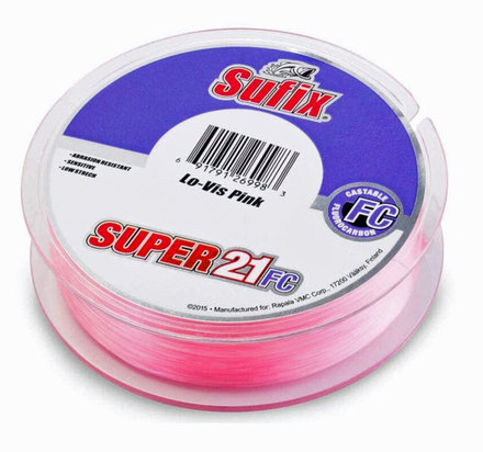 Sufix Super 21 Fluorocarbon Pink 150m