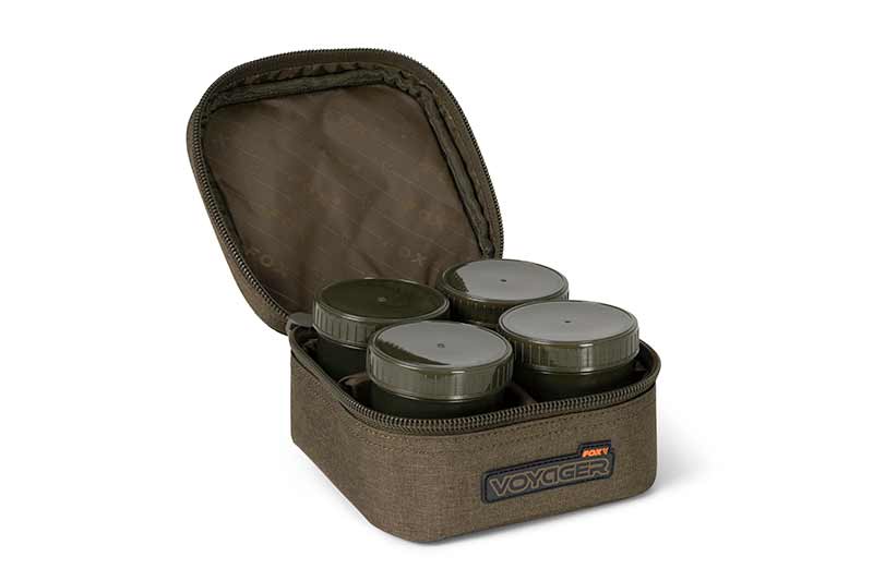 Fox Voyager 6 Pot Hookbait Case (mit 6 Dosen)