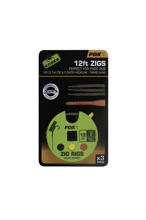 Fox Edges Zig Rig 12lb Size 8 (3 Stück)