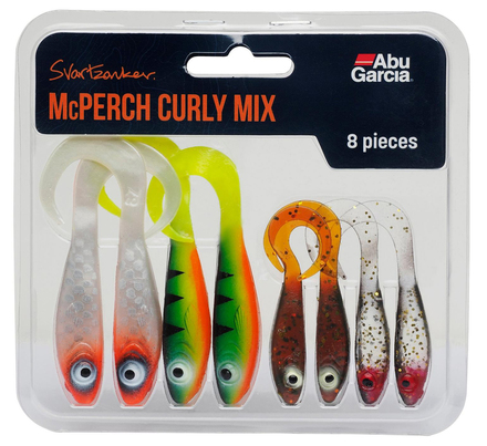 Abu Garcia Svartzonker McPerch Curly Mix (8 Stück)