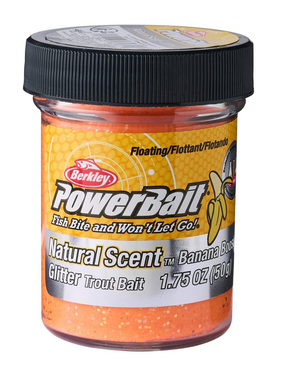Berkley PowerBait Trout Bait Fruits Forellenteig (50g) - Fluo Orange
