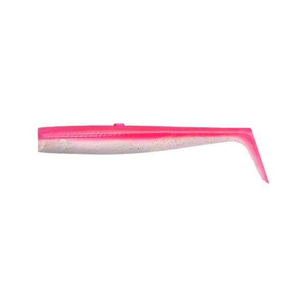 Savage Gear Sandeel V2 Tail - Pinkes Perlsilber