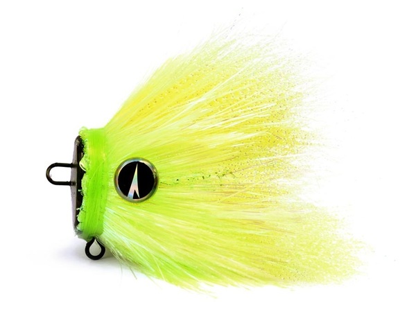 VMC Mustache Rig X1 M Jighead Bleifrei 20g - UV Chartreuse