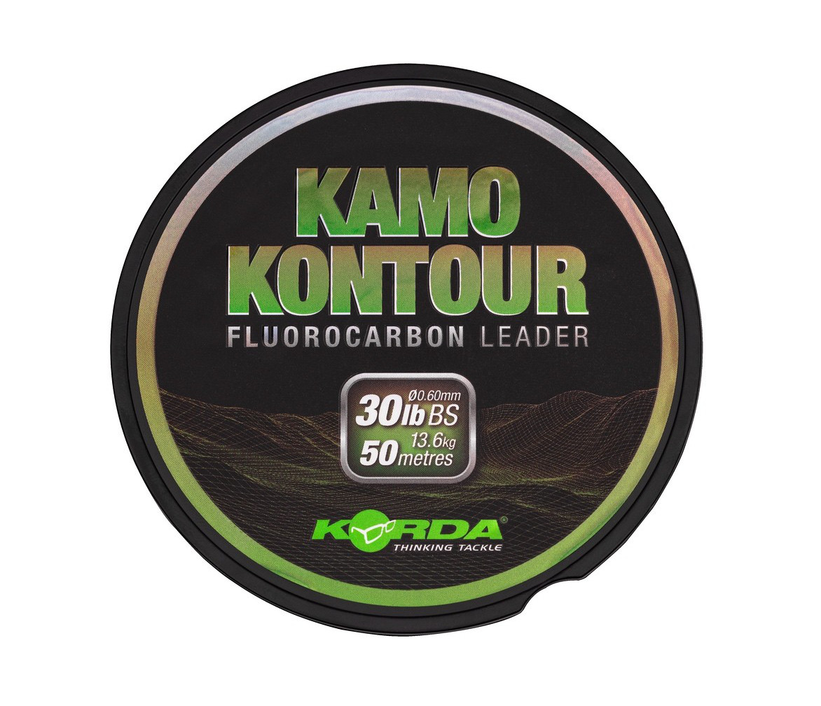 Korda Kamo Kontour Fluorocarbon Vorfachmaterial 0.60mm (50m)