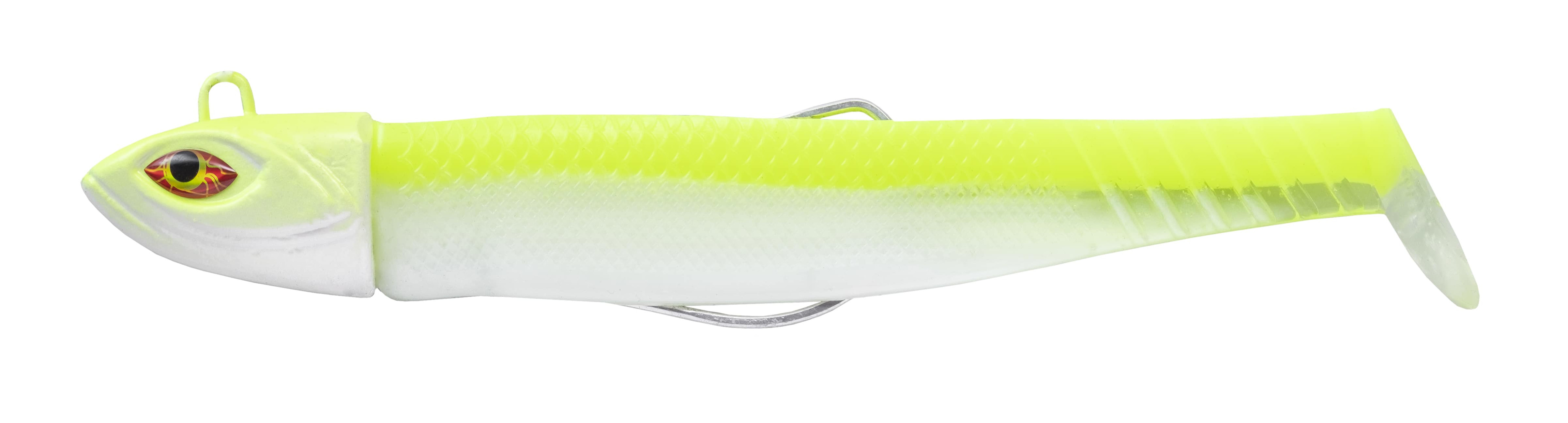 Cinnetic Crafty Candy Shad 10.5cm (25g) (2 Stück) - White Chartreuse
