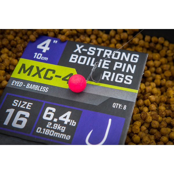 Matrix MXC-4 X-Strong Boilie Pin 4" (10cm) Barbless (8Stück)