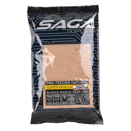 SAGA Pro Feeder Natural, Super Vanilla Grundfutter (1kg)