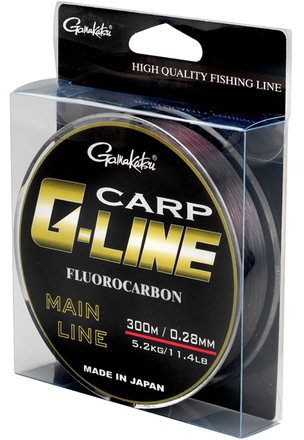 Gamakatsu G-Line Carp Fluorocarbon Dunkel Braun 300m