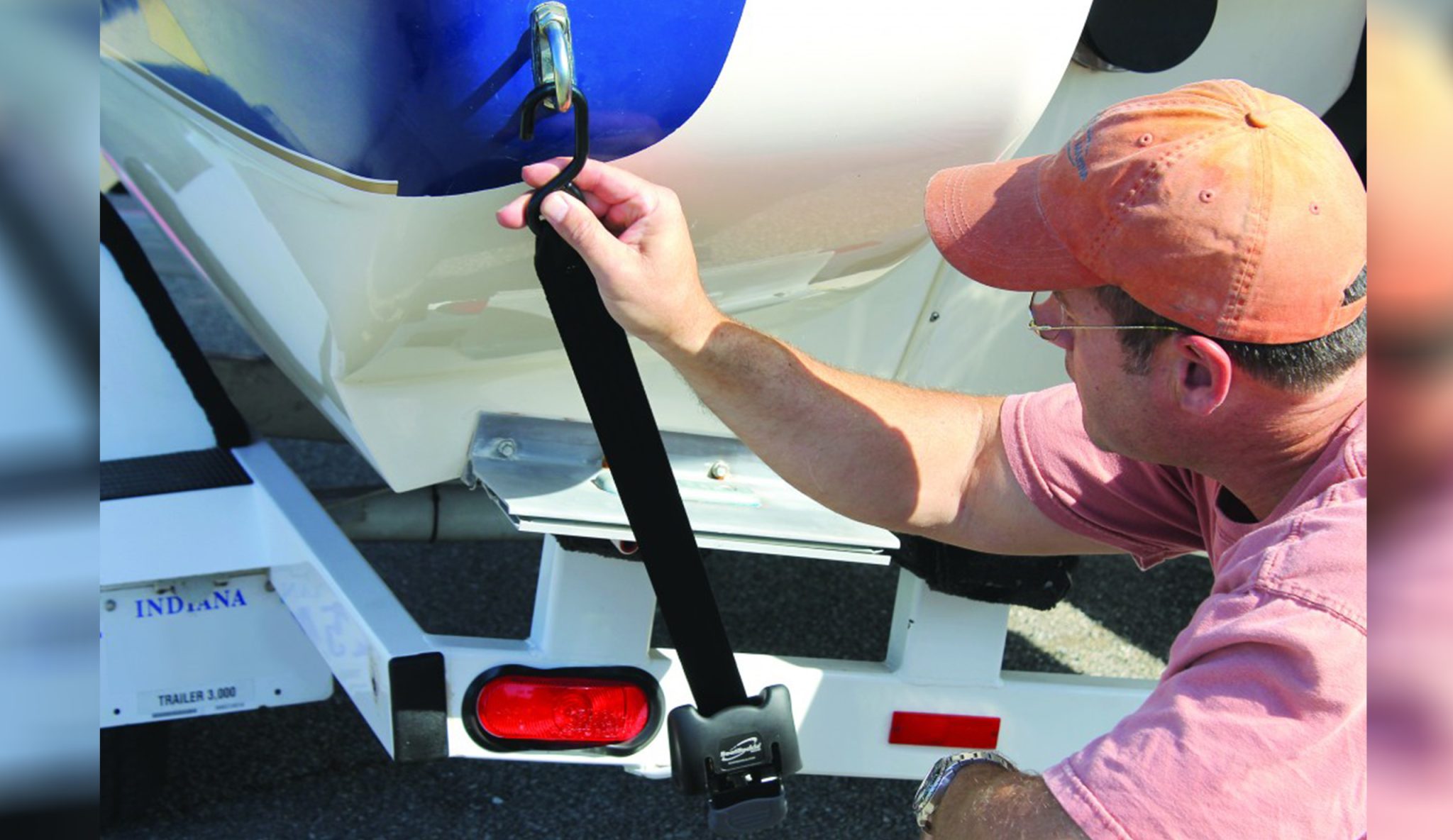 Boatbuckle SS Retractable Transom Tie-Down Bootsspannbändern (2 Stück)