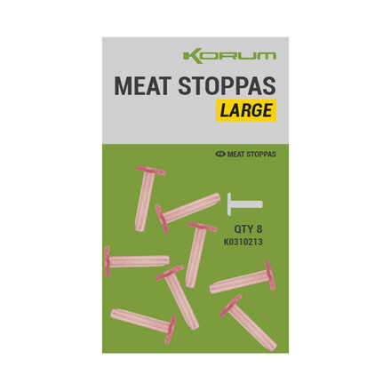 Korum Meat Stoppas - Large (8 Stück)