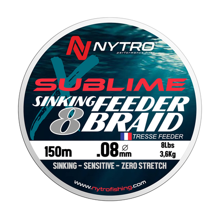 Nytro Sublime X8 Sinking Feeder Braid Geflochtene Schnur 150m