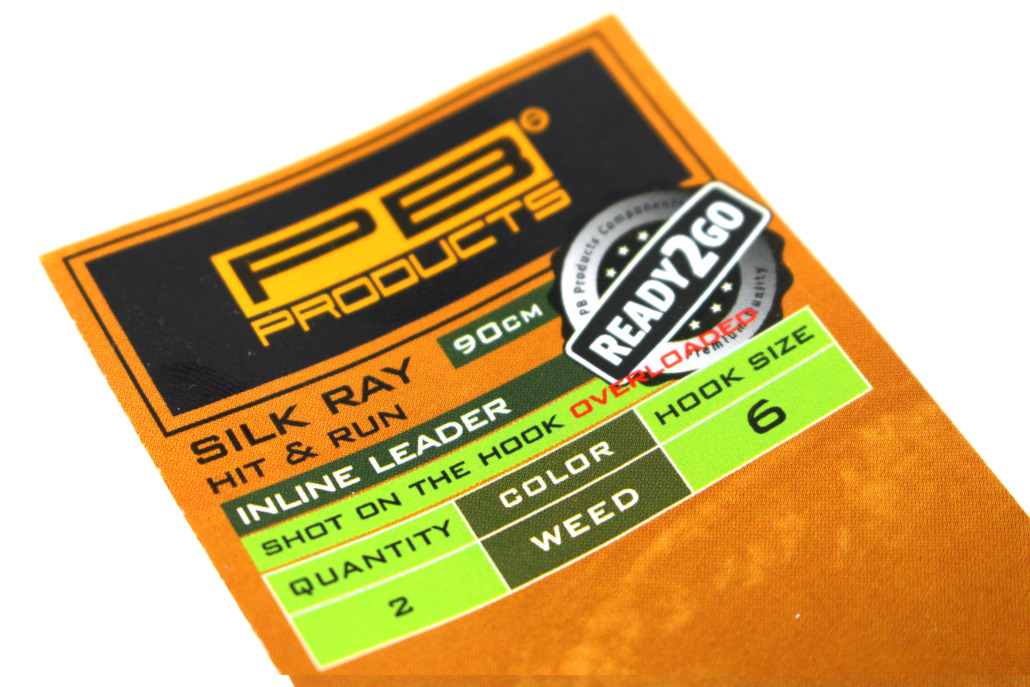 PB Products R2G Inline SR Leader 90 / Shot on the Hook Overloaded Rig (90cm) (2 Stück)