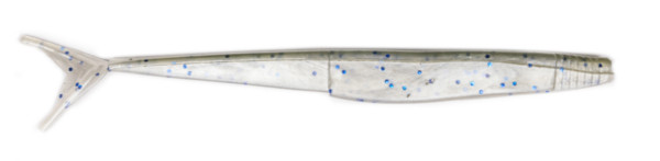 Glo-Pro Lures Fluke 5.25" (mehrere Optionen) - Pearl/Green Blue Flake