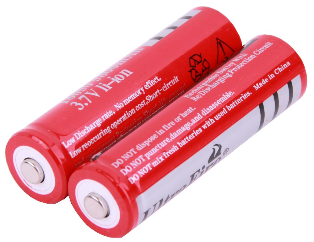 Aluminium Taschenlampe inklusive aufladbarer Batterien