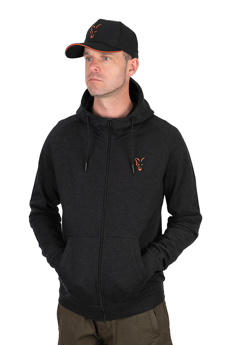 Fox Collection LW Hoody Schwarz & Orange