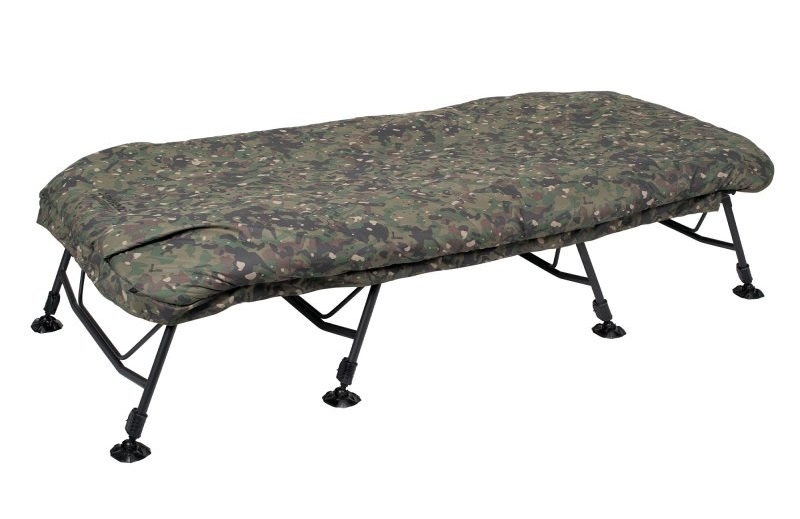 Trakker RLX 8 Wide Camo Bed System Stretcher (mit Schlafsack)