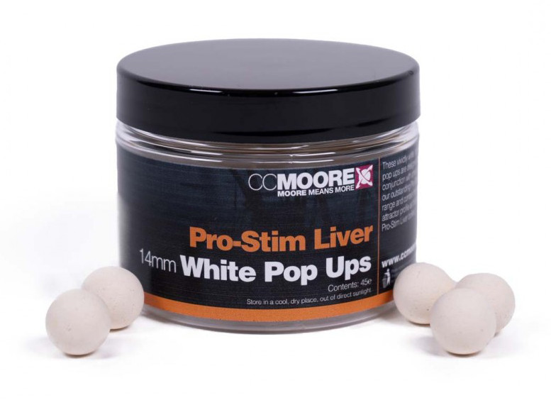 CC Moore Pro-Stim Leber Pop-ups (14mm) - Weiss