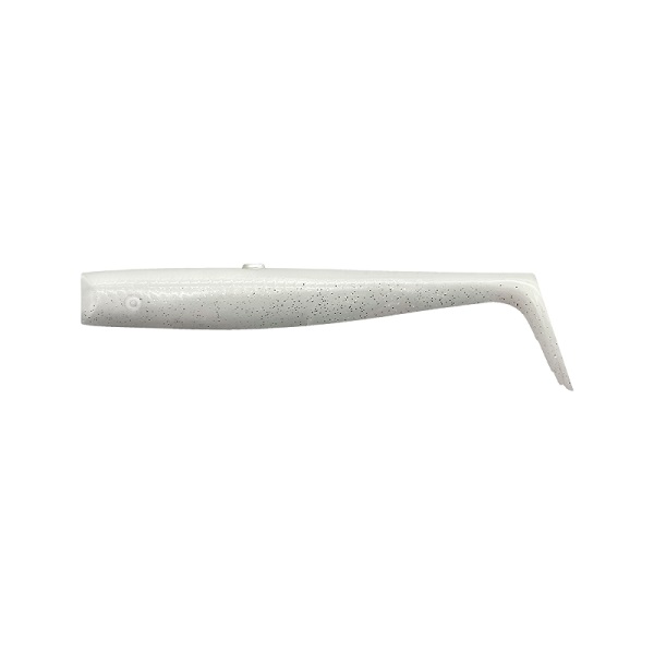 Savage Gear Sandeel V2 Tail - Weißes Perlsilber